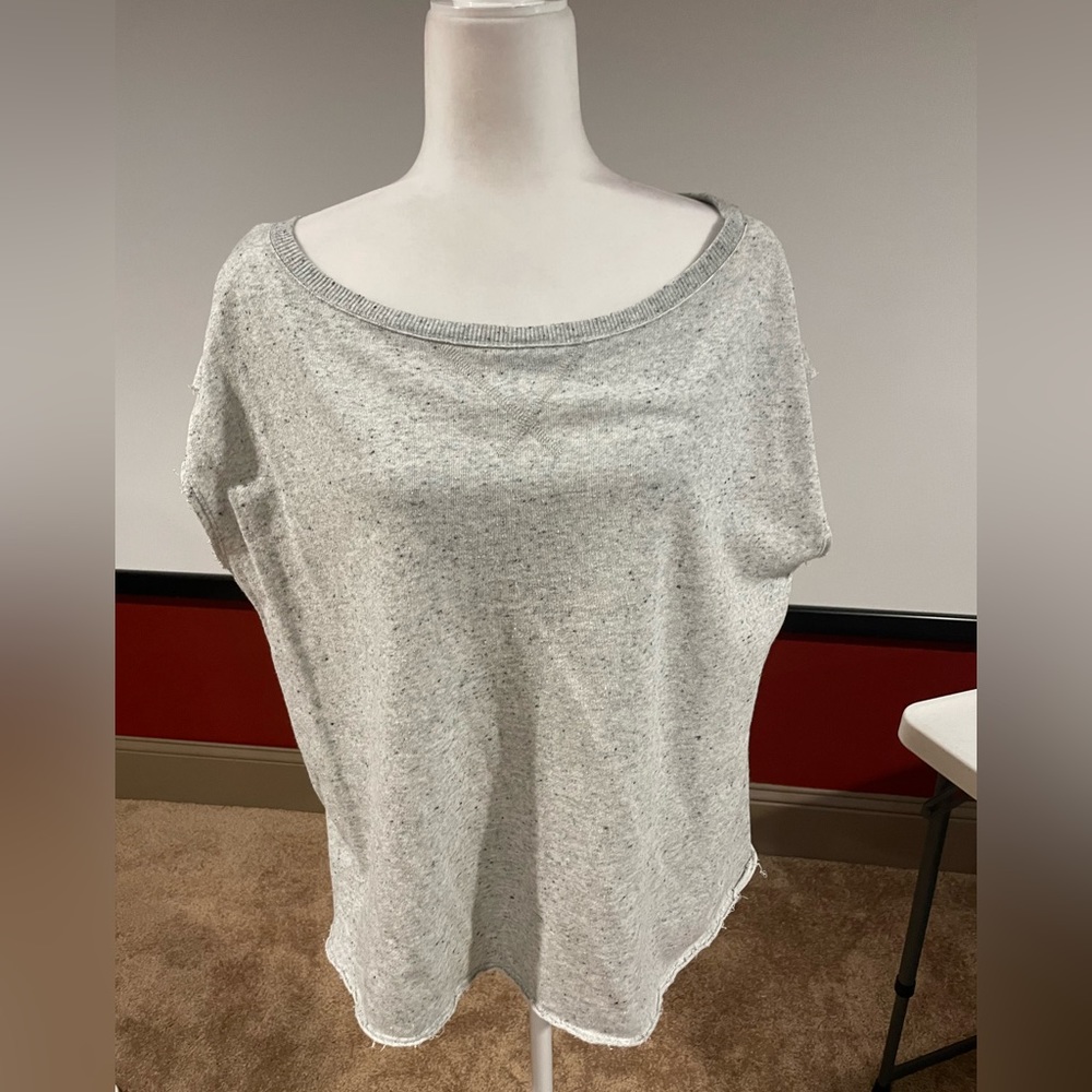 Grey slouchy can be off the shoulder top. Large